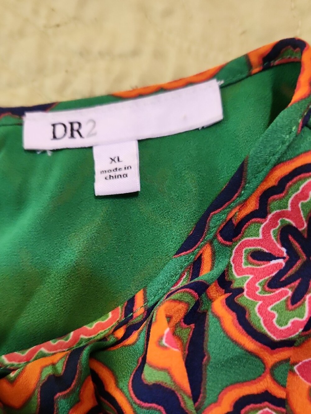 DR2 Multicolor Geometric Ruffle Dress - Picture 3 of 4